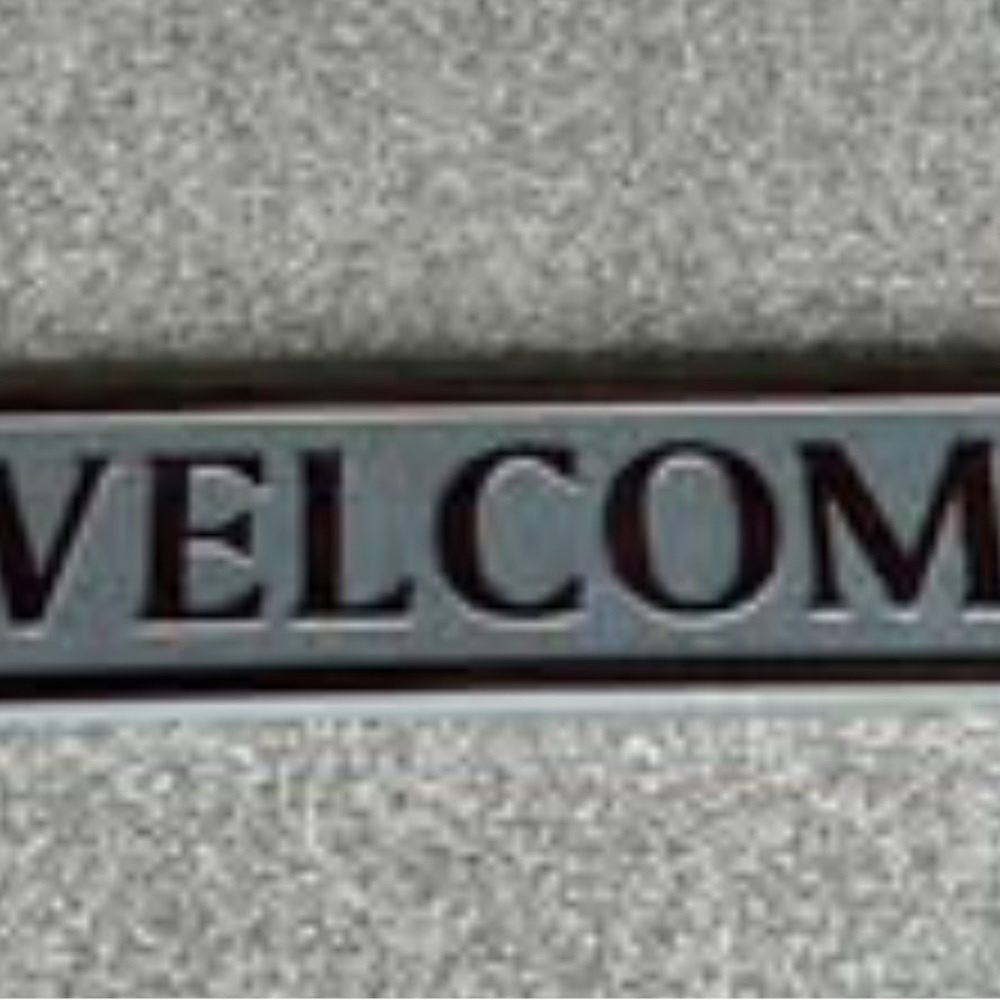 Welcome Metal Sign Large